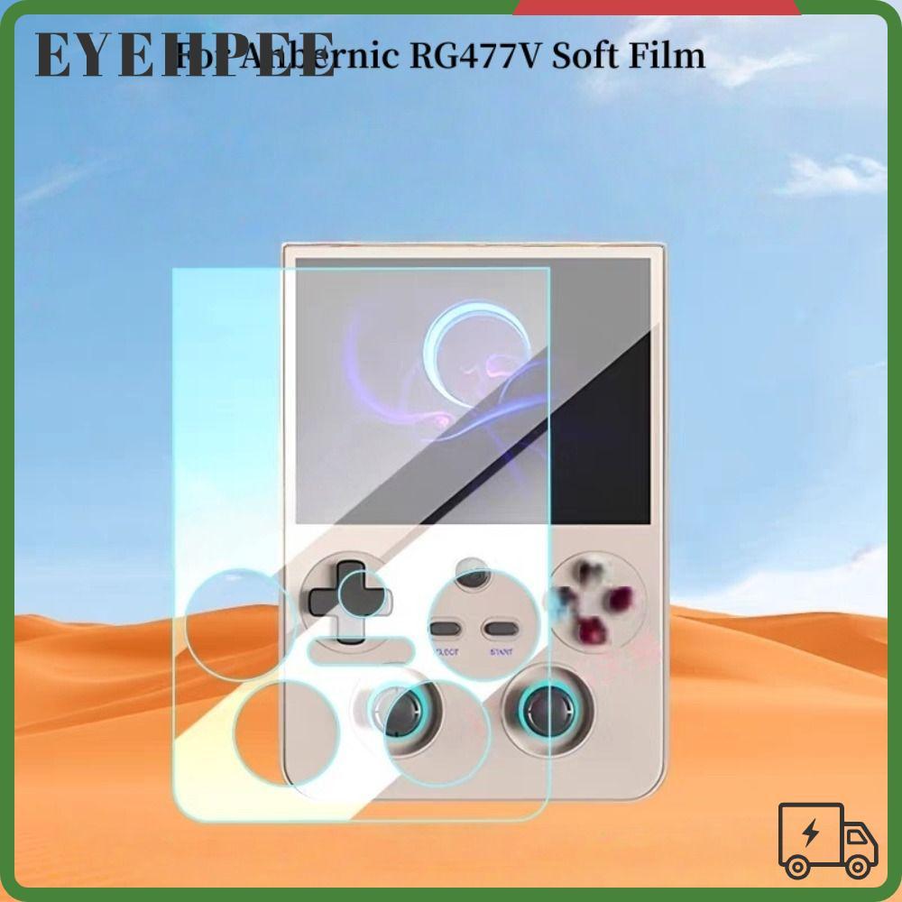 SERENDI ฟิล์มป้องกัน, HD Anti Scratch Screen Protector, PET Full Screen Soft Film สําหรับ Anbernic RG477V เกมคอนโซล