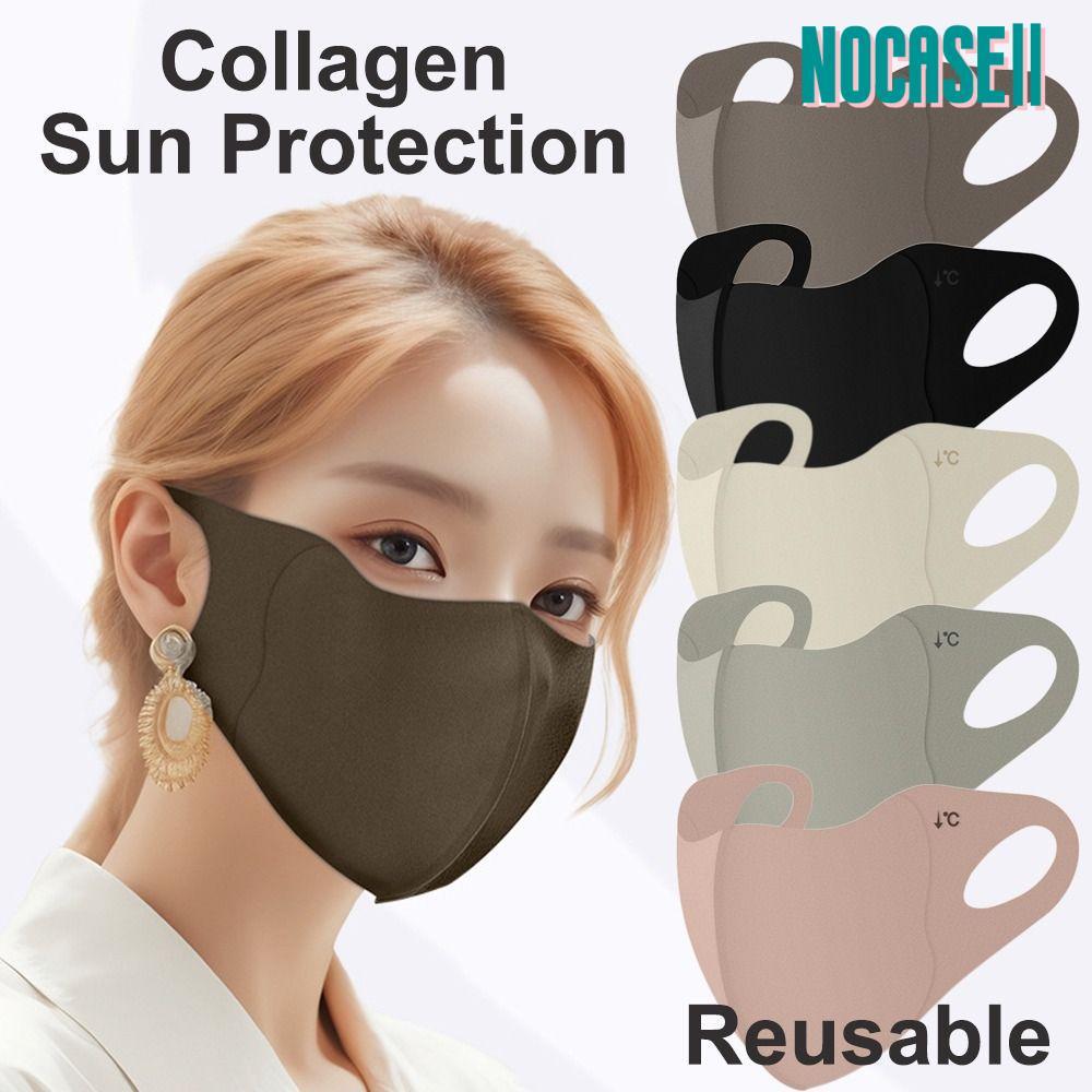 Face Shield กันยูวี.UPF50+ ชนิดผ้าไหมน้ำแข็งคอลลาเจน ทนทาน ดูแลผิวในฤดูร้อน