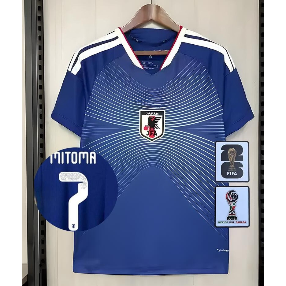 ใหม่!! 26/27 Japan Home Stadium Fan เสื้อฟุตบอลแขนสั้น S-4XL
