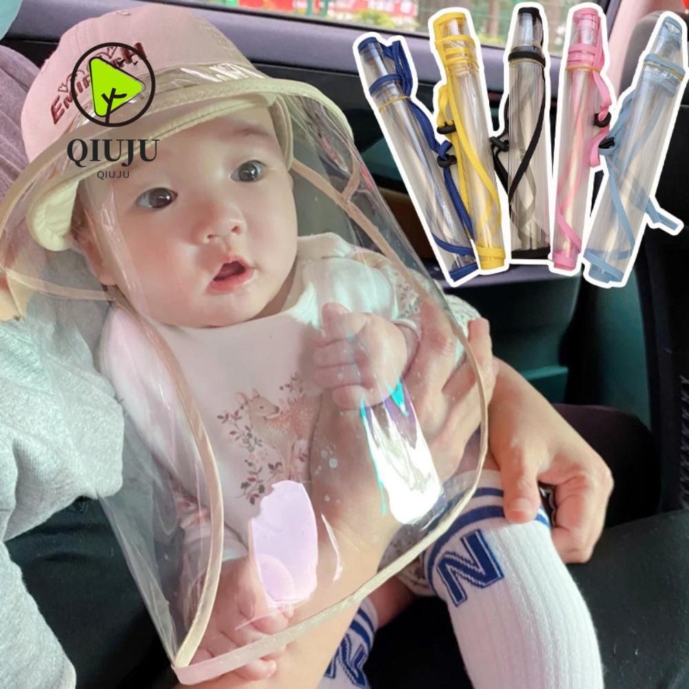 หมวกป้องกันใบหน้าสำหรับเด็ก ทนลม ระบายอากาศได้ดี วัสดุโฟมโปร่งแสง