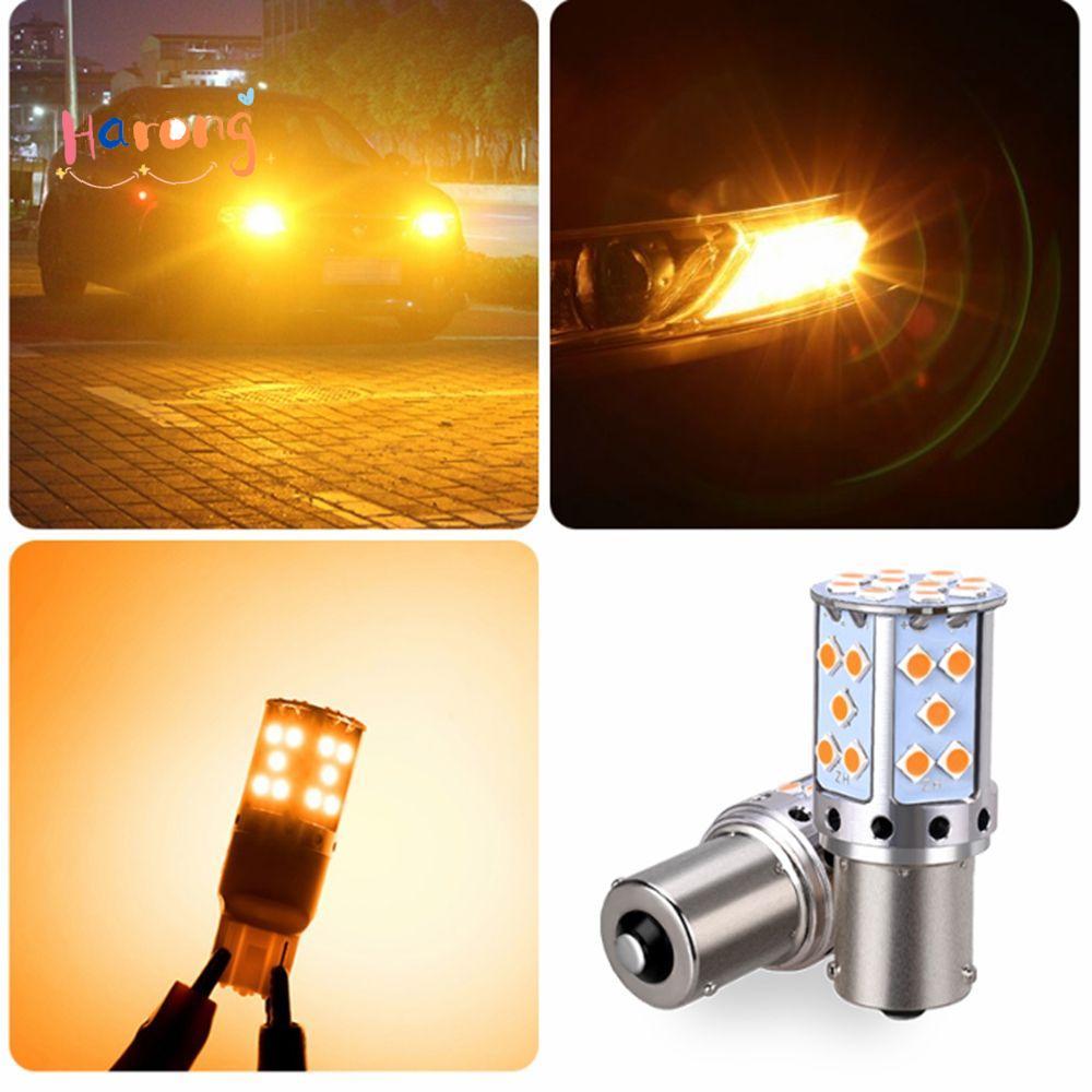 HARONG ไฟ LED รถยนต์ 35SMD 1156 BAU15S PY21W BA15S P21W Canbus ฟรี