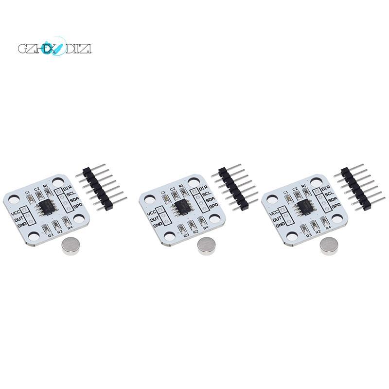 Gzhxdiizi3 ชิ้น AS5600 Encoder 12 บิตแม่เหล็กเหนี่ยวนํามุมวัดเซนเซอร์โมดูลส่วนประกอบอิเล็กทรอนิกส์