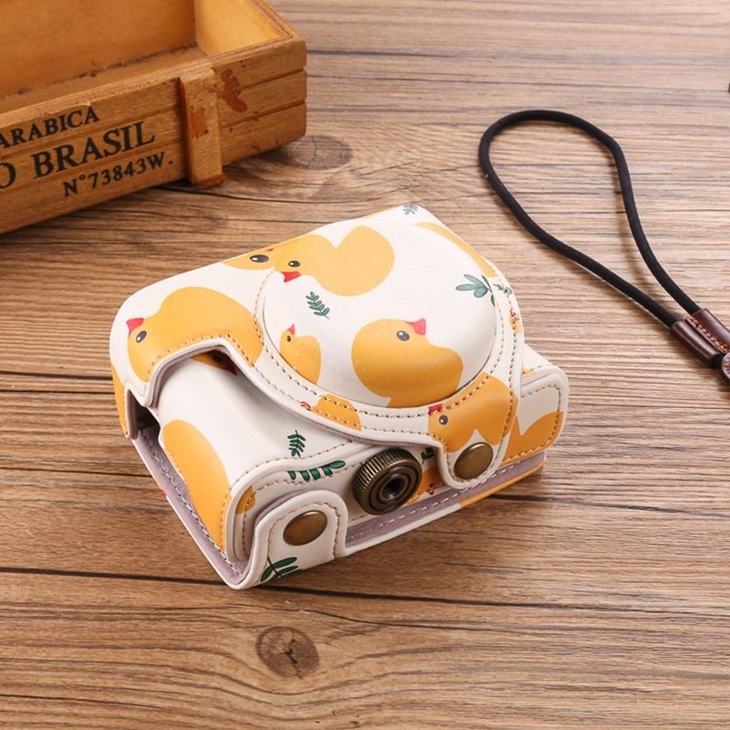เหมาะสําหรับกระเป๋ากล้อง Sony ZV1 ZV1F การ์ดสีดํา Z-V1 ซองหนังรุ่นที่สองเคสป้องกันการ์ตูนน่ารักพร้อม