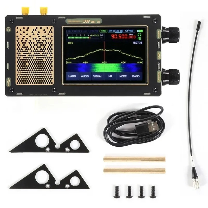 HFDY V3 รุ่นปรับปรุง 1.10D 50KHz-2GHz V1.10D Malahiteam SDR Receiver วิทยุ DSP SDR Receiver พร้อมรหั