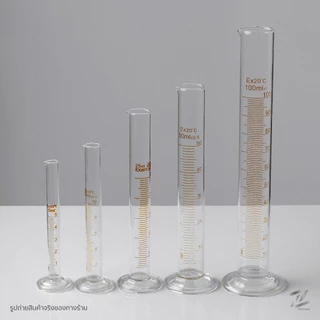 กระบอกตวงแก้ว Graduated Cylinder Glass กระบอกตวงปริมาตร