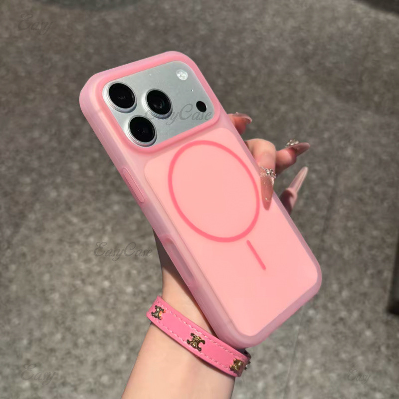 เคสแม่เหล็กเยลลี่เจาะน้ําแข็งสําหรับ ไอโฟน 17 16 15 มือโปร สูงสุด กันลื่นและป้องกันการตกกระแทกฝาหลัง