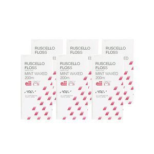 GC Lusheero Floss Mint Wax Pink 200m x 6-pack/ Direct from JAPAN
