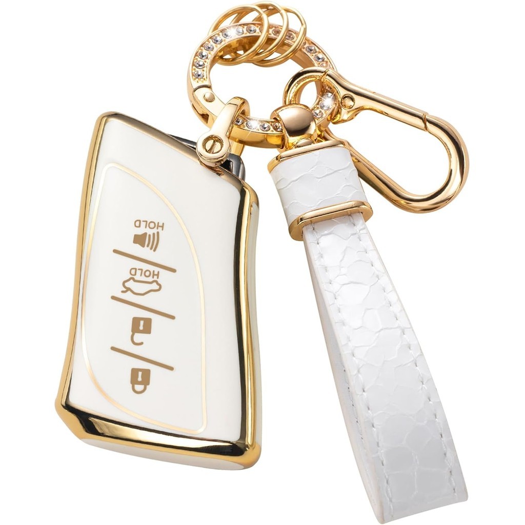 สําหรับ Lexus Key Fob พร้อมพวงกุญแจ Lanyard, Key Case Protection Fit สําหรับ Lexus ES350 ES300h UX20