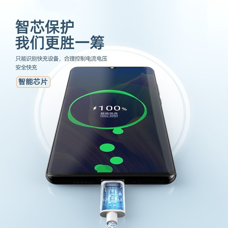 Typec Typec Data Cable W Dual TYPE-CAPD สายชาร์จเร็วเหมาะสําหรับสายชาร์จ Huawei Data Cable k26.04.10