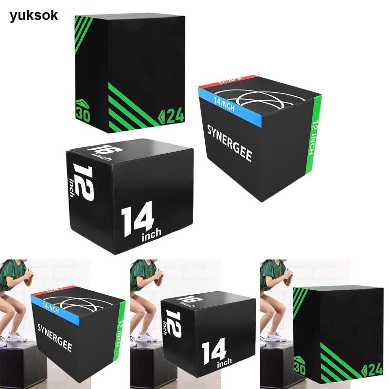 Yuksok กล่องกระโดด 3 ใน 1 พกพาได้ง่าย สำหรับการฝึกซ้อม Squats และ Lunges