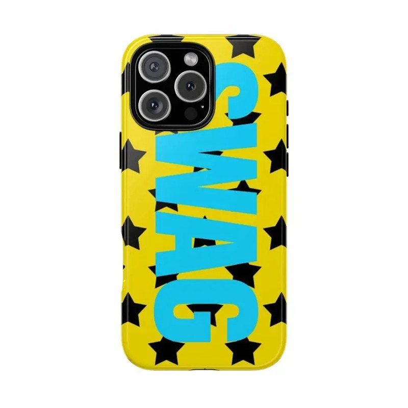 SWAG Star Pattern Two-in-One Film Case เหมาะสําหรับ iPhone17promax/16/15/14/13/12/11/X/Samsung S26 เคสป้องกันกันกระแทก 2X2S