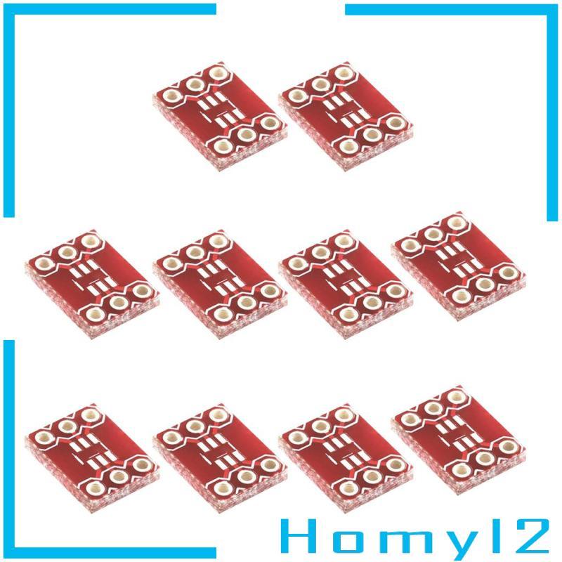 [HOMYL2] แพ็ค 0.04in SOT23 TO DIP อะแดปเตอร์ซ็อกเก็ต PCB บอร์ดทดลอง 6 พินสีแดง