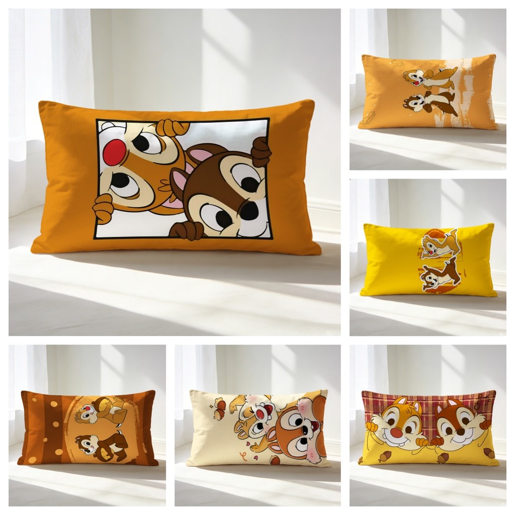 Chip & DalePillow Cover - ปลอกหมอนอิงซักได้น้ําหนักเบา - Home Bedroom Sofa Decor (ไม่มีแกนหมอน)