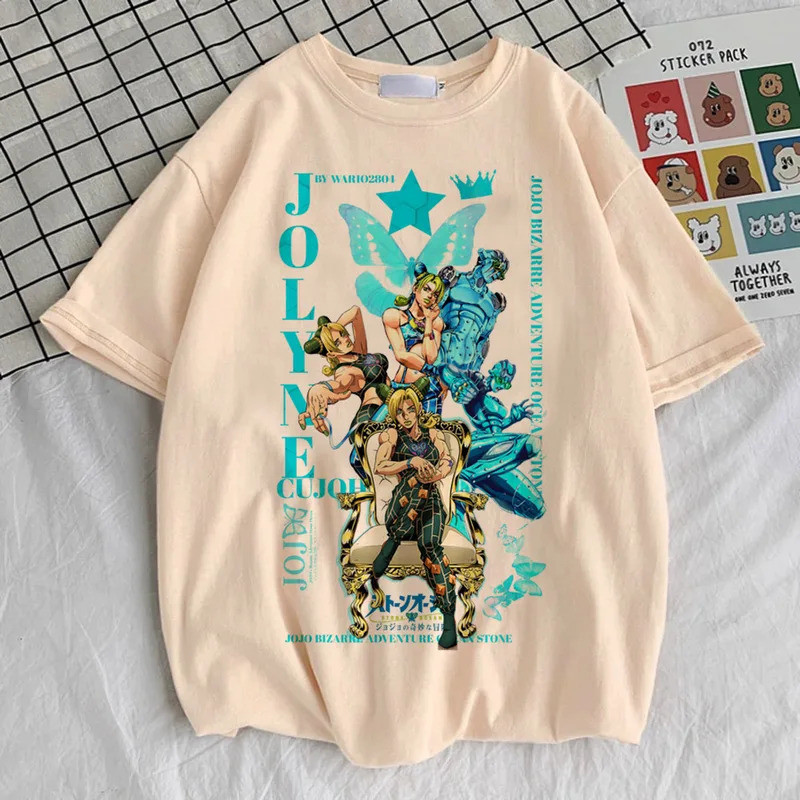 เสื้อยืด JoJo's Bizarre Adventure All Characters Graphic สำหรับแฟนคลับ JoJo หลายไซส์ S-5XL