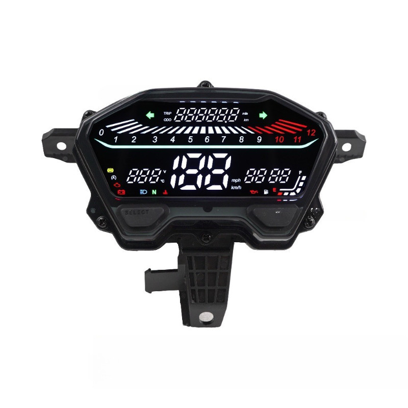 สําหรับ Honda Click125i v2/v3 Click150 Click160 สีขาว LED Full Digital Speedometer LED Digital Tachometer