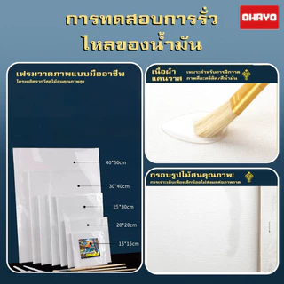 【Ohayo ของแท้】เฟรมแคนวา เฟรมผ้าใบวาดรูป เฟรมจิ๋ว เฟรมวาดรูป DIY เฟรมผ้าใบสำเร็จรูปขนาดต่างๆ กรอบรูปแคนวาสคุณภาพ