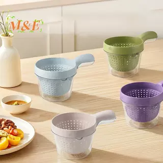 [M&E] Double Layer เกรดอาหารผัก Drainer ตะกร้าสําหรับผลไม้ซักผ้าอ่างล้างจาน Organizer และ Storage Solution [ใหม่]