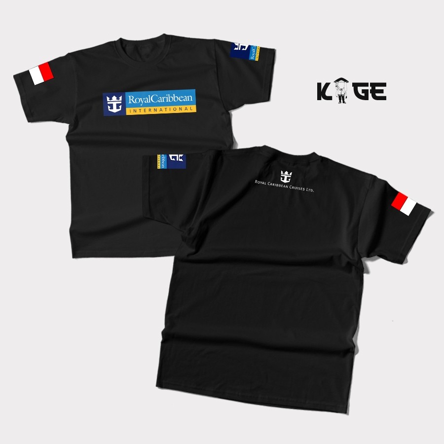 เสื้อยืดผู้ชาย KAPAL PESIAR ROYAL CARIBBEAN Logo Image KAGE T-SHIRT