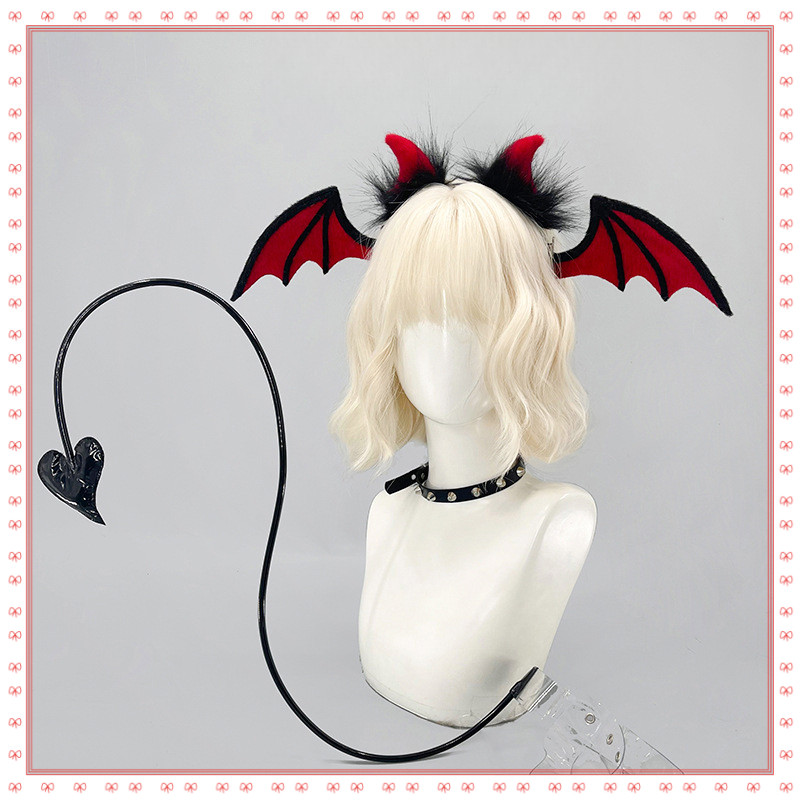 Alt แฟชั่น Subculture Devil หูแวมไพร์ และหูแถบคาดศีรษะ สไตล์ Beast_tail สำหรับคอสเพลย์อนิเมะ ของขวัญ
