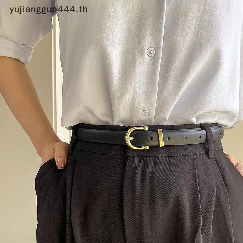 # yuyu # Luxury Designer เข็มขัดผู้หญิงหนัง PU หญิงแฟชั่นเข็มขัดโลหะ Bule เข็มขัดแนวโน้มคุณภาพสูงเข็