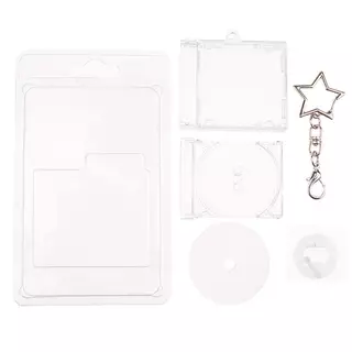 [Sep-t] 1 ชุด Mini NFC Functional CD Disc Case Key Chain อุปกรณ์ต่อพ่วงอัลบั้มที่ระลึก Key Holder สําหรับ DIY Bapa จี้