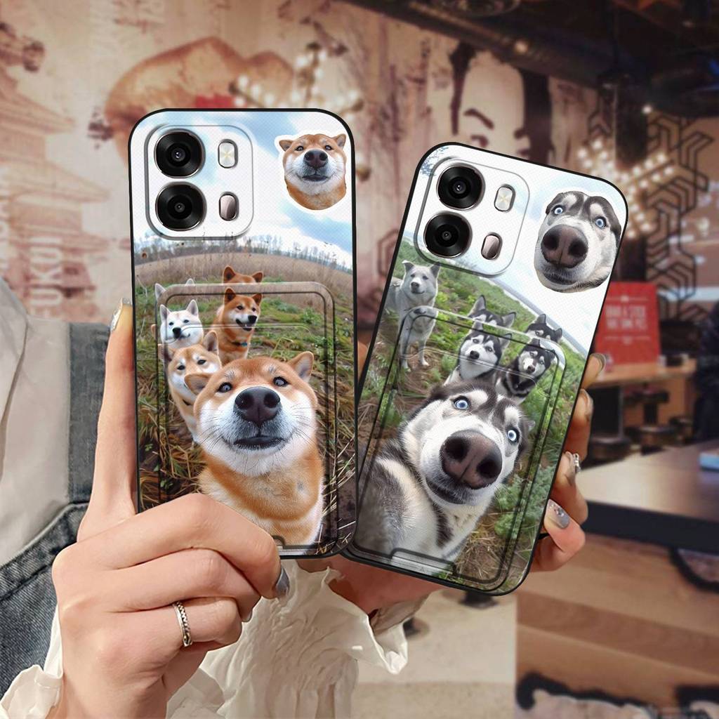 ซิลิโคนป้องกันเคสโทรศัพท์สําหรับOPPO A6S Globalแฟชั่นออกแบบช่องใส่การ์ดการ์ตูนกันน้ํานุ่มกรณีกระเป๋าบัตรน่ารักTPU Graffitiทนทานเต็มห่อป้องกันฝุ่น
