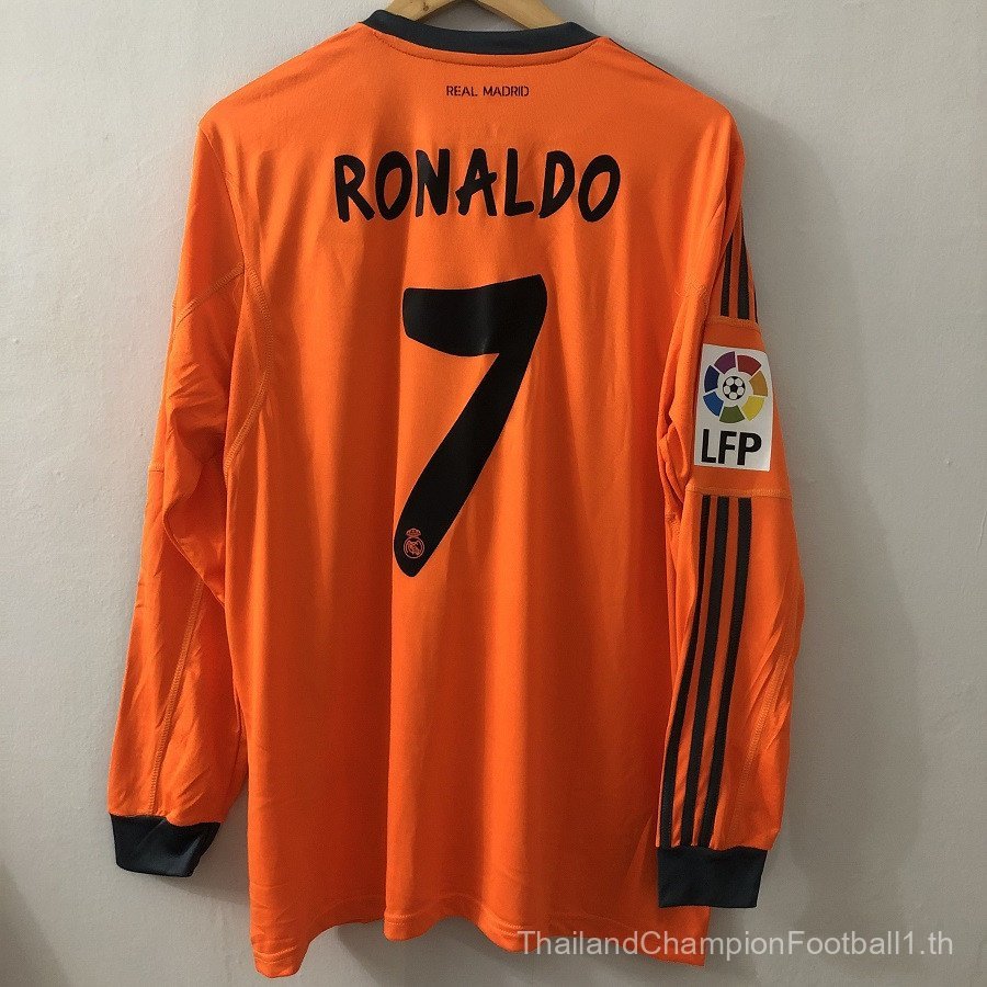 เสื้อบอลแขนยาว REAL MADRID THIRD JERSEY สำหรับ Ronaldo สำหรับแฟนคลับ Royal Madrid