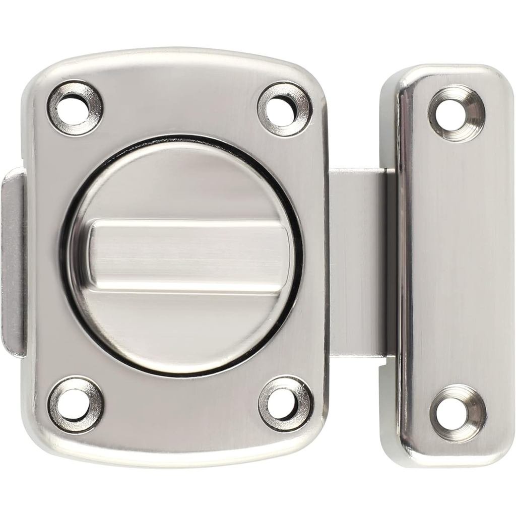 สลักประตู Alise Slide Bolt Latches ล็อค, ความปลอดภัยขนาดกลางสองด้านหมุนฮาร์ดแวร์ประตูสําหรับกล่องเก็