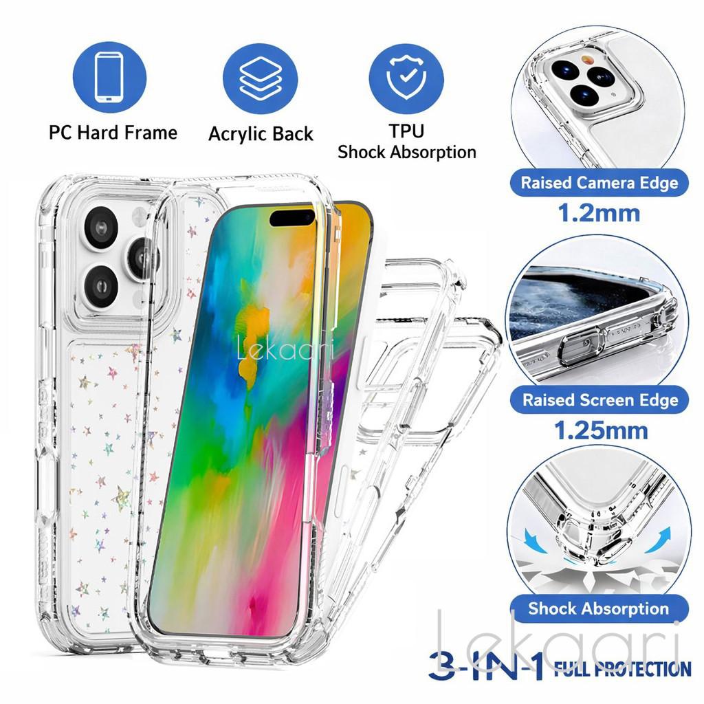 เคส Glitter โปร่งใสสําหรับ ZTE Blade A34 A54 A34 A55 V60 Axon 60 50 Lite TPU กันชนกันกระแทกปลอก