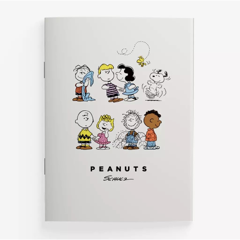 Bundanjai (หนังสือ) PN1-สมุดปกอ่อนมุงหลังคา A5 : PEANUTS-1D A5 NoteBook (PN1D-NB-A5-OWH) W14.8xH21 c