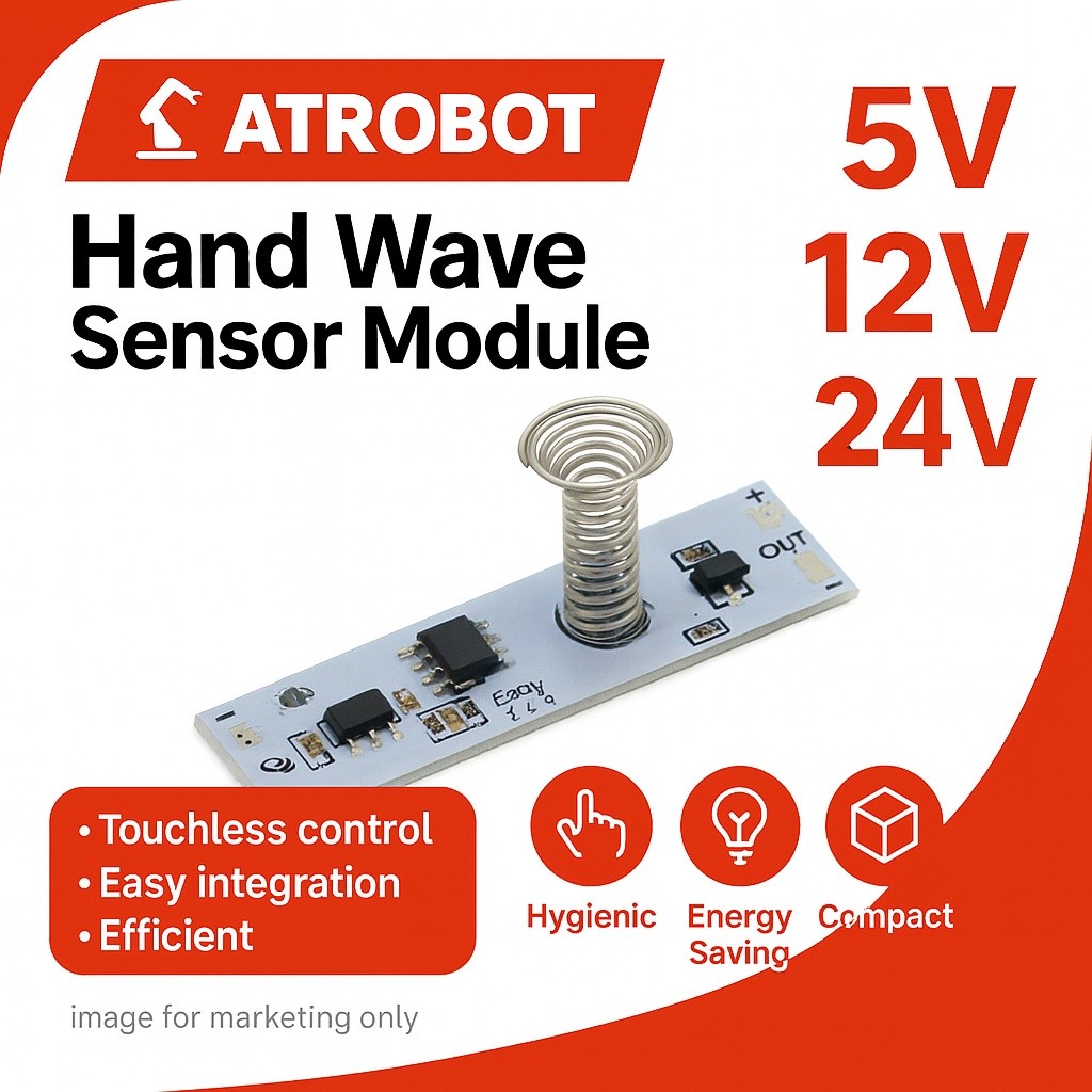 Hand Wave/Touch Sensor Switch 5V-24V (72W) เปิด-ปิดไฟ ตู้ครัว ตู้เสื้อผ้า (Ver 2.0/Lite Ed)