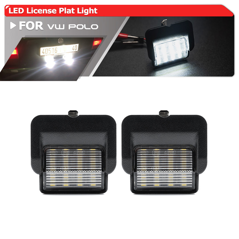 2x สําหรับ VW Polo 6N 1994-1999 Canbus ไฟป้ายทะเบียน Led Auto Parking Tag โคมไฟ OEM: 6N0943021ซี 6N0