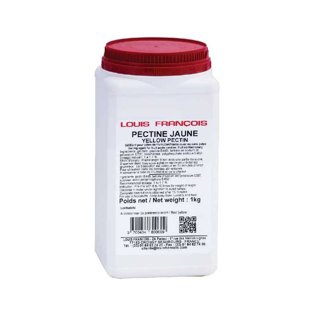 Louis François - Yellow Pectin เพคตินสำหรับทำแยม สูตรหวานปกติ แบบเนื้อเนียน เนื้อผลไม้น้อย (น้ำตาล 76% ขึ้นไป) ขนาด 50g