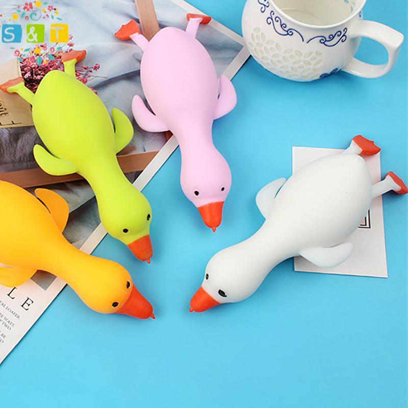 S&T 1Pc Duck Shape Bounce And Dpression Big White Goose รูปที่ 2