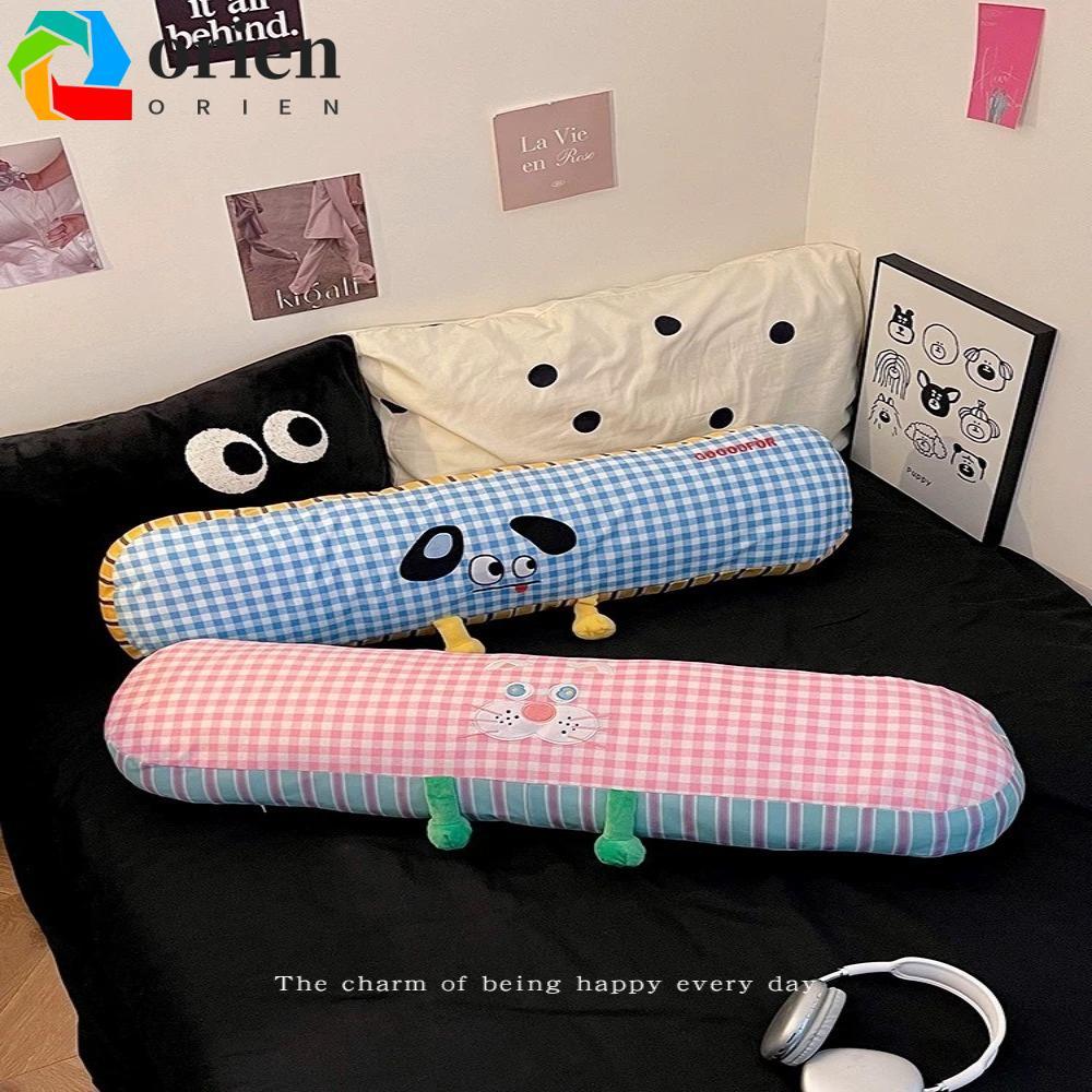 ORIEN หมอนยาวสําหรับการนอนหลับด้านข้างน่ารักขาหมอนนุ่มตุ๊กตาขนาดใหญ่เบาะหอพักสาวนอนหมอนสําหรับเตียงห