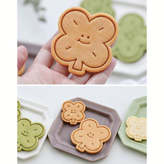 Lucky Four-Leaf Clover เครื่องตัดคุกกี้บิสกิตแม่พิมพ์แสตมป์ครัวเบเกอรี่ Pastry Bakeware ขนมเบเกอรี่อุปกรณ์