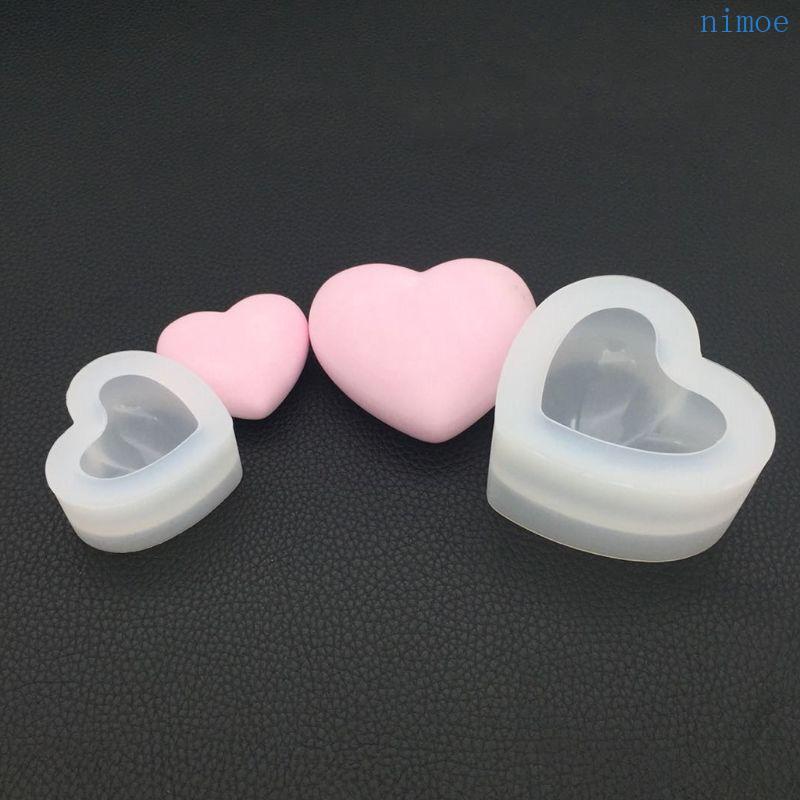 Nio วาเลนไทน์ Love Heart แม่พิมพ์ซิลิโคน Candy ช็อกโกแลต Fudge แม่พิมพ์ขนม Clay เรซิ่นยิปซั่ม Mould นํากลับมาใช้ใหม่ Non-stic