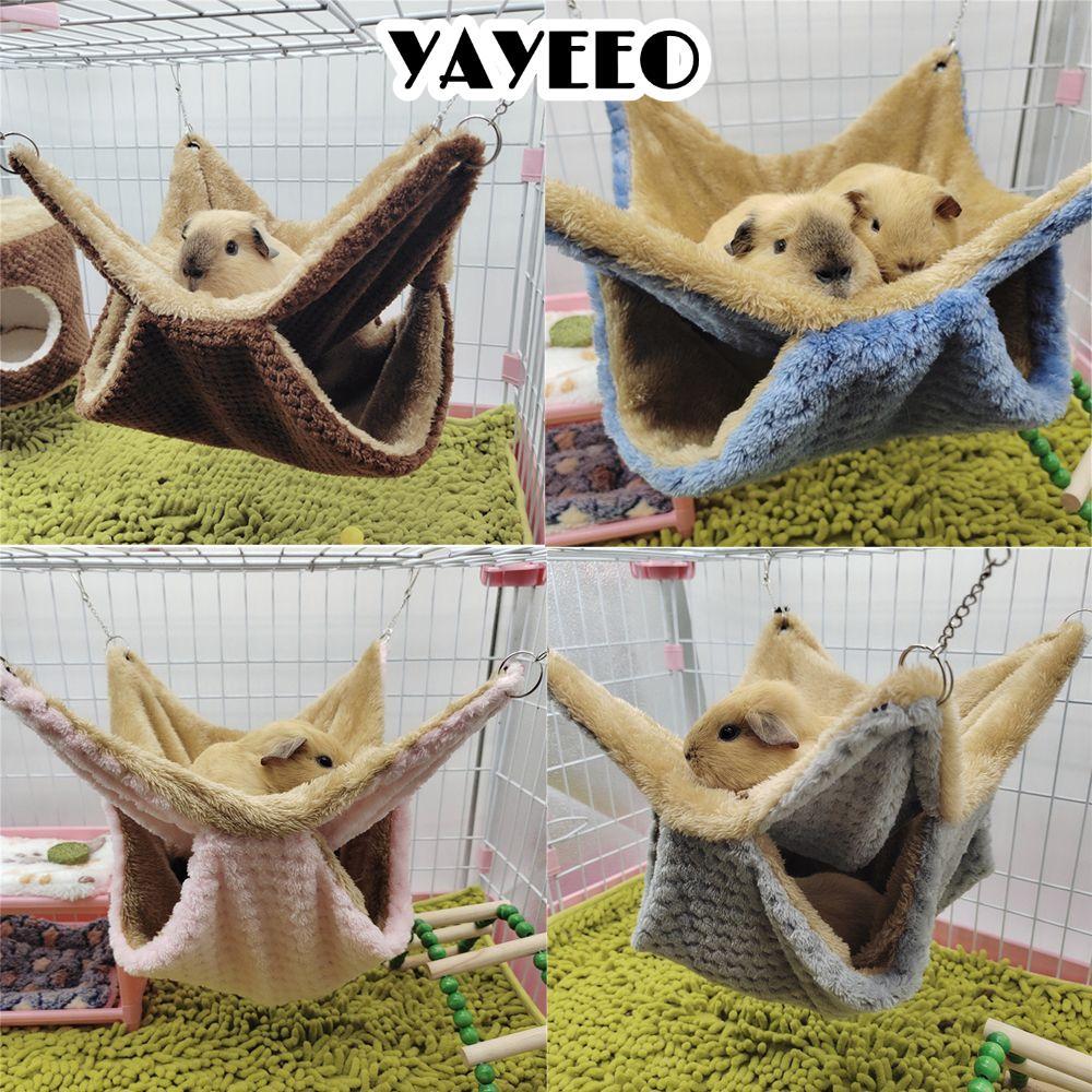 YAYEEO เปลญวนสัตว์เลี้ยง Ferret Rat ตุ๊กตาแฟชั่นกระรอก Beds