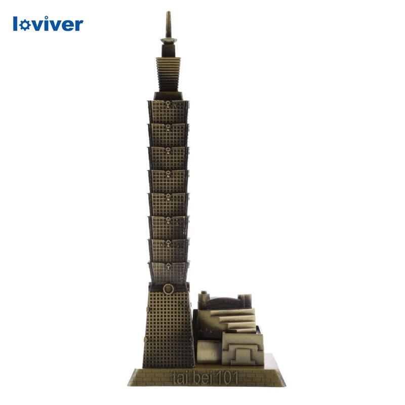 [Loviver] Taipei 101 โมเดลสถาปัตยกรรมอาคารของเครื่องประดับโต๊ะทํางานในบ้านของไต้หวัน