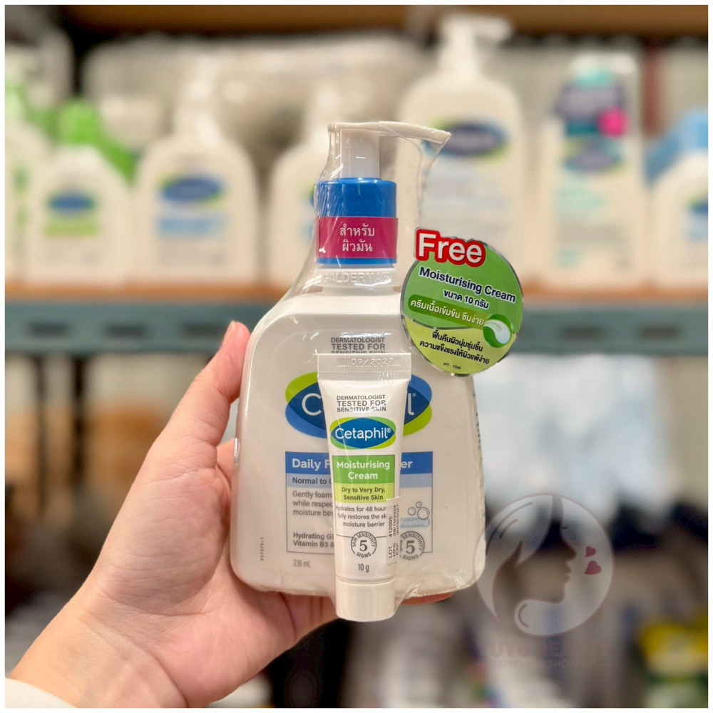 CETAPHIL Oily Skin Cleanser 236 ML. สำหรับผิวผสม-ผิวมัน [Free Moisturizing Cream 10g.]