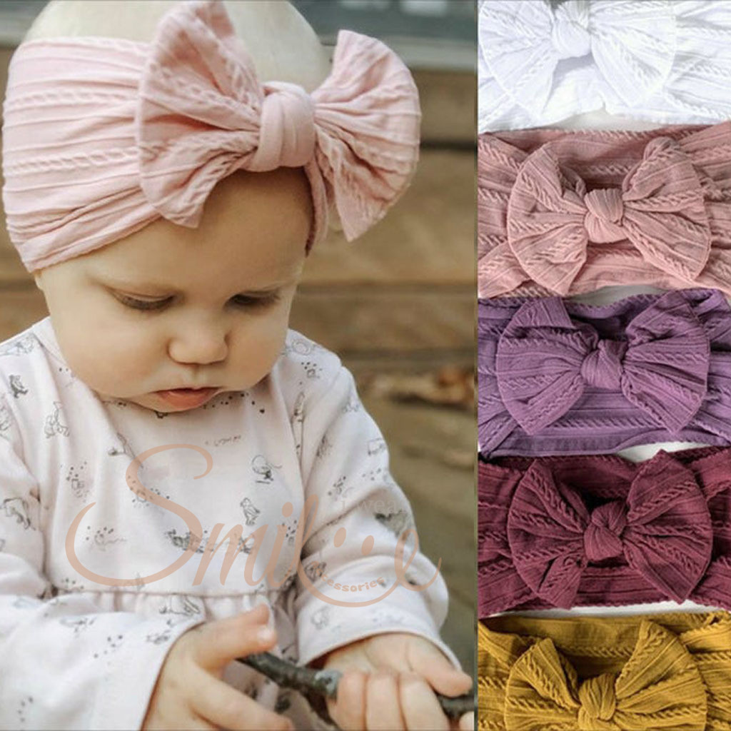 SMG IWS LARGE BABY TURBAN BANDANA / BABY GIRL TODDLER HEADBAND RIBBON / อุปกรณ์ตัดผมเด็ก