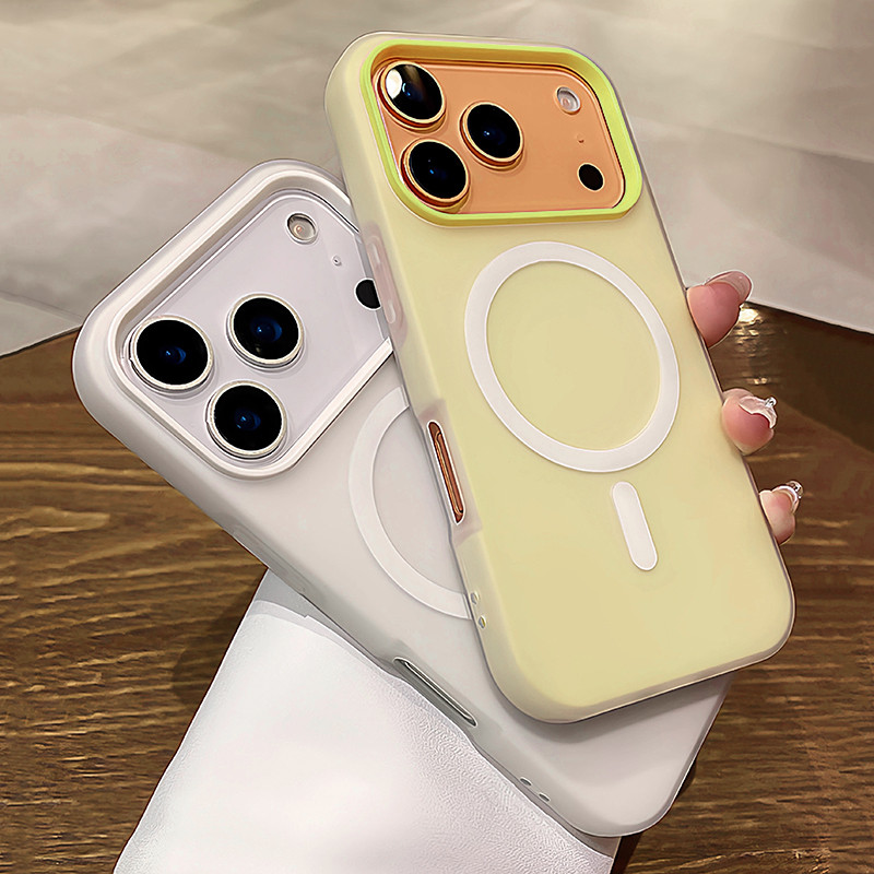 สําหรับXiaomi Redmi 15C 14C 13 Redmi A5 A4 A3 Pro Poco C71 C75 C85 โปร่งแสงMatteแม่เหล็กเคสโทรศัพท์สีลูกกวาดกันกระแทกซิลิโคนแข็งฝาครอบ - รูปที่ 3