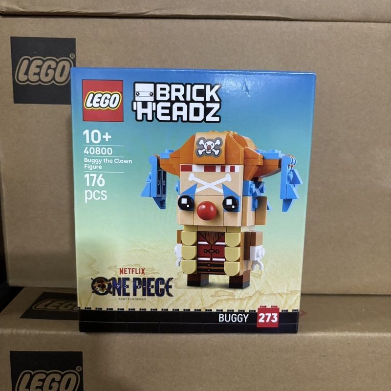 Lego Square Head Series 40800 One Piece Clown Bucky อะนิเมะตุ๊กตาบล็อกตัวต่อของขวัญของเล่น