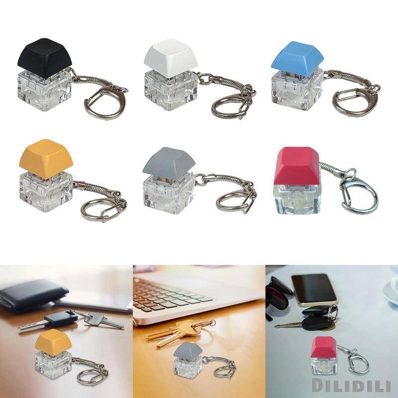 [Dilidili] คีย์บอร์ด Fidget พวงกุญแจ Fidget Clicker พวงกุญแจ Fidget ปุ่ม Keycap แฟชั่น Clicker ของเล