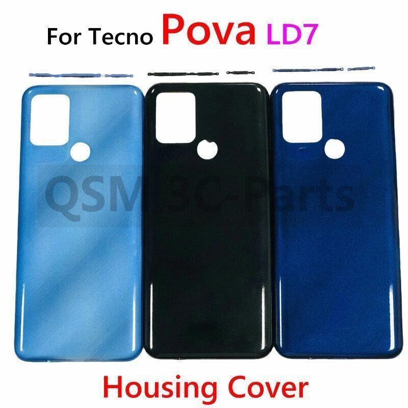 ฝาหลังแบตเตอรี่สําหรับ Tecno Pova LD7 ด้านหลังด้านหลังประตูด้านหลังกรณี