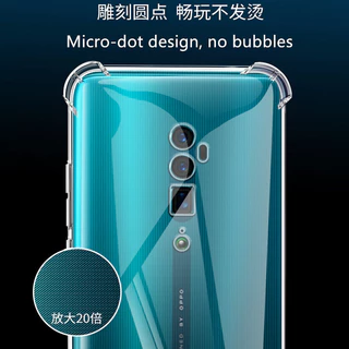 เคสโทรศัพท์สําหรับ OPPO Reno 10X ซูม 6.6 นิ้ว CPH1919 Slim โปร่งแสงซิลิโคนอ่อนนุ่ม Jelly Case พร้อมสี่มุมเสริมฝาครอบโปร่งใส
