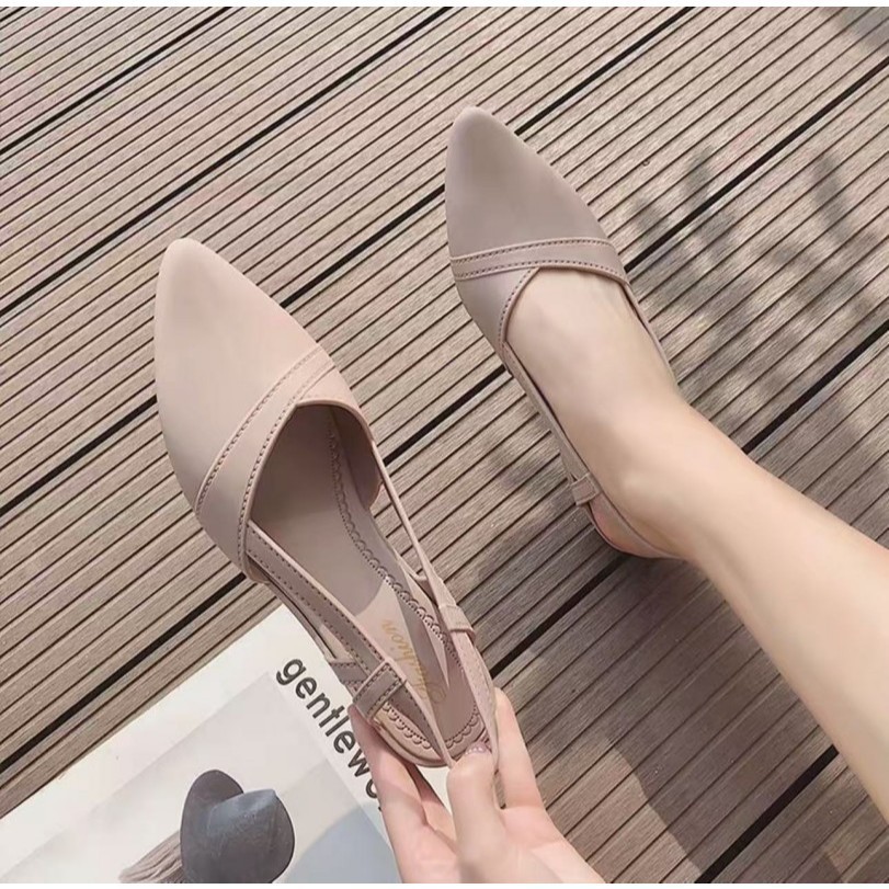 H-Retail Store [พร้อมส่ง] พร้อมส่ง!! รองเท้าคัชชู 👡รองเท้าผู้หญิง แบบสวม รองเท้ารัดส้น ญ รองเท้ายางแบบสวมผญ รองเท้าBB032