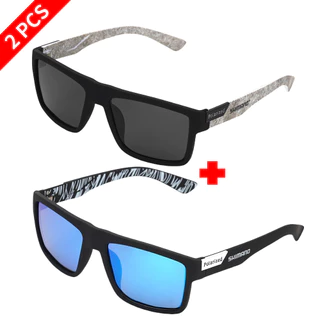 2PCS SIAMNO แว่นตากันแดดโพลาไรซ์ UV400 Anti-Reflection แว่นตาแฟชั่นกลางแจ้งขี่จักรยานตกปลา Camping Sport Shades แว่นตาชุด 818