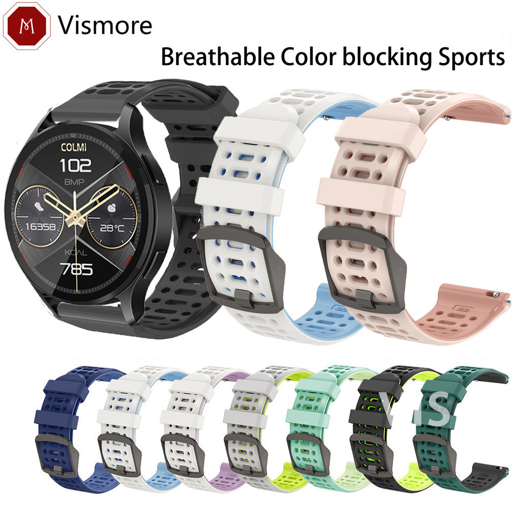 สายซิลิโคนทูโทนสําหรับ COLMI P60/P68/P78/P82/P8/P9/P28/P73/P76/P81 Plus Pro Land 2S/C81/C8/M41/M42/V