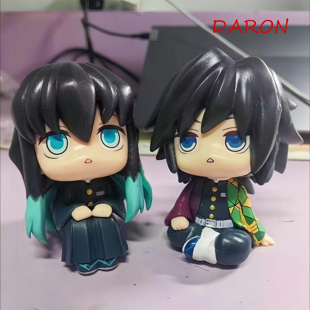 DARON Demon Slayer ตัวเลข,รุ่น Q PVC ตุ๊กตา Tokitou Muichiro รุ่น, เด็ก 10 ซม.คอสเพลย์ Look Up Tomio